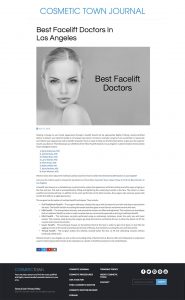 Best Facelift Doctor in Los Angeles
